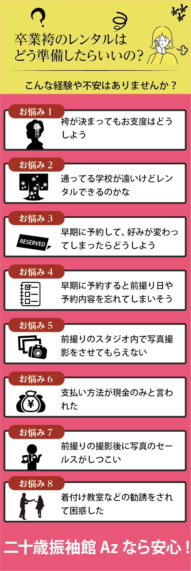 こんな経験や不安はありませんか？